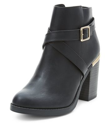 new look high heel ankle boots