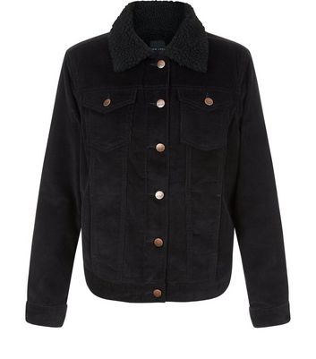 ladies black cord jacket