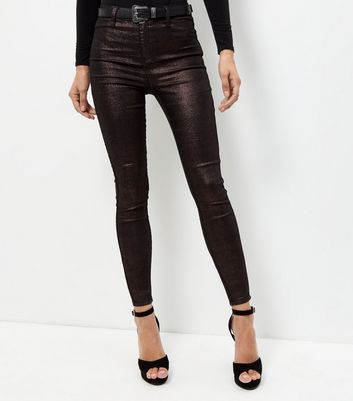 new look coated jeans