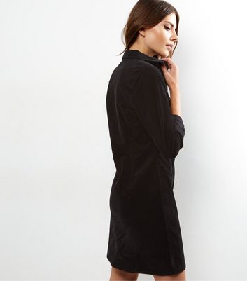 new look cord shirt dress