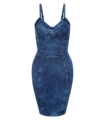 robe moulante en jean