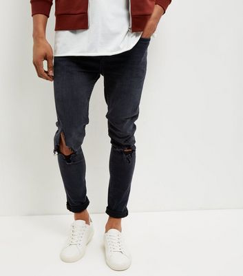 mens jeans knee rips