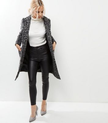 petite leopard jacket