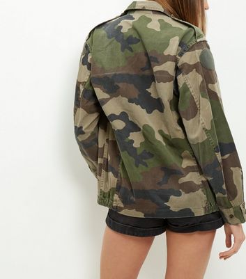 camouflage oversized jacket