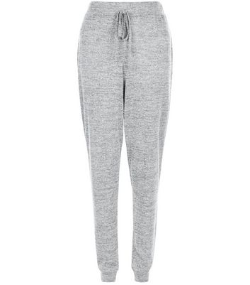 grey knit joggers