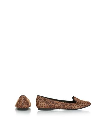 leopard print loafers new look
