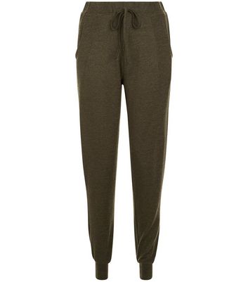 cuffed khaki joggers