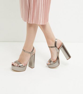 dark metallic heels