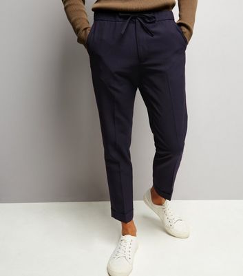 navy pinstripe pants mens