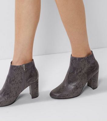wide fit snakeskin boots