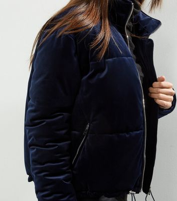 womens velvet padded jacket