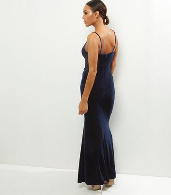 strappy maxi dress with split