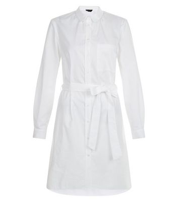 new look white shirt dress