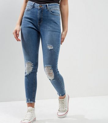 ankle grazer jeans new look