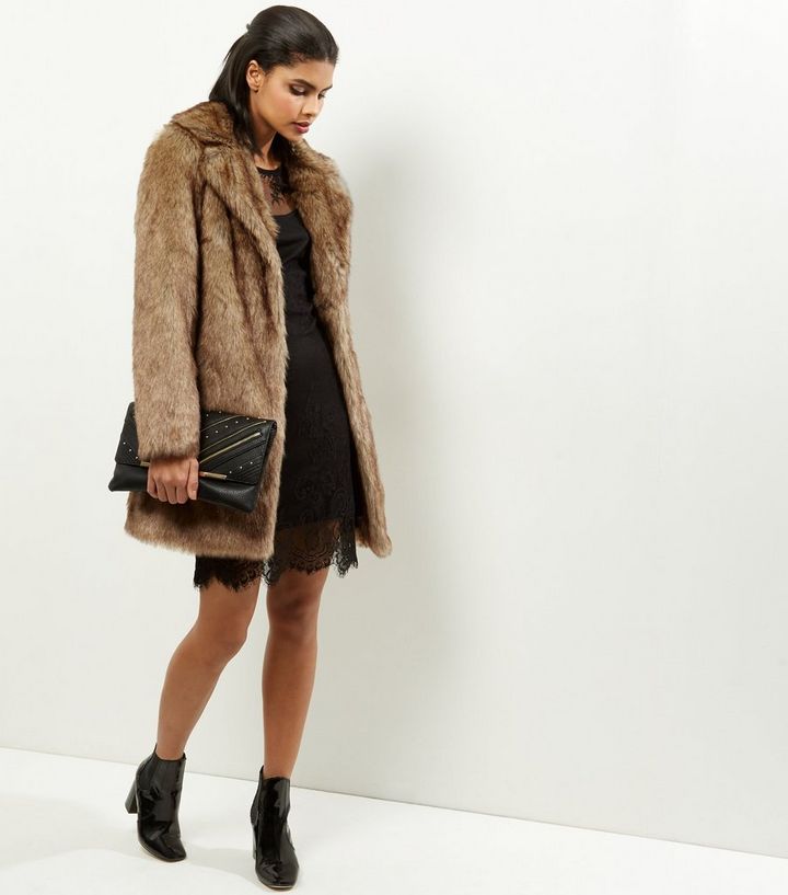 Faux Fur Coat Brown H M Us Image 1 Of Soft Faux Fur Coat From Zara