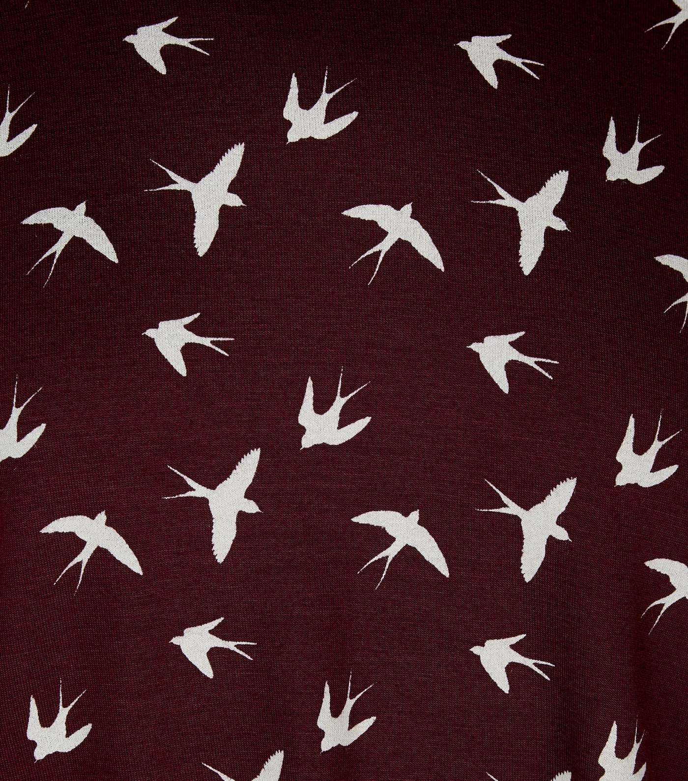 Teens Red Swallow Print T-shirt Image 3