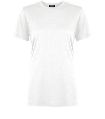 Plain white 2025 boyfriend t shirt