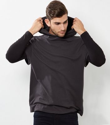 short sleeve long hoodie