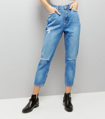 ripped mom jeans new look