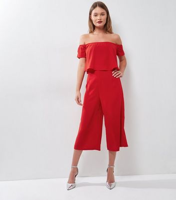 layered culotte jumpsuit