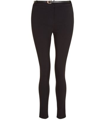 black belted skinny trousers