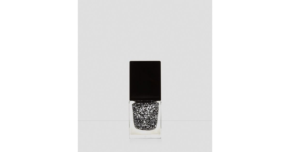 Schwarzer Glitzer Nagellack Queen Of The Night New Look