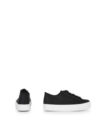 glitter platform trainers