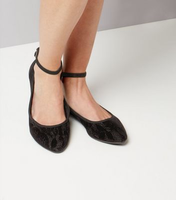new look shoes black flats