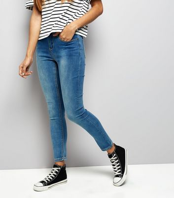 Petite Blue Super Soft Super Skinny Jeans New Look