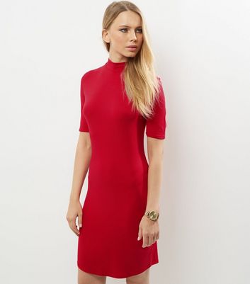 new look red bodycon dress