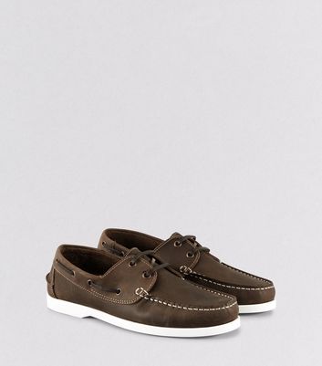 Brown Leather Boat Shoes | New Look