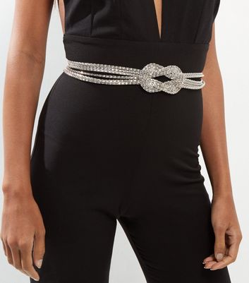 new look silver belt