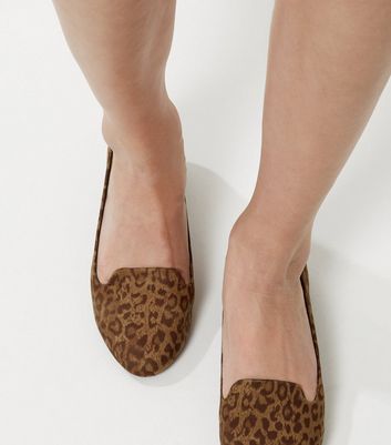 leopard slipper shoes