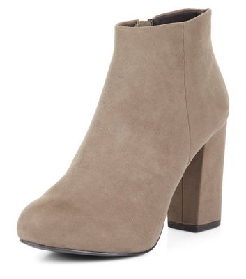 grey ankle boots new look