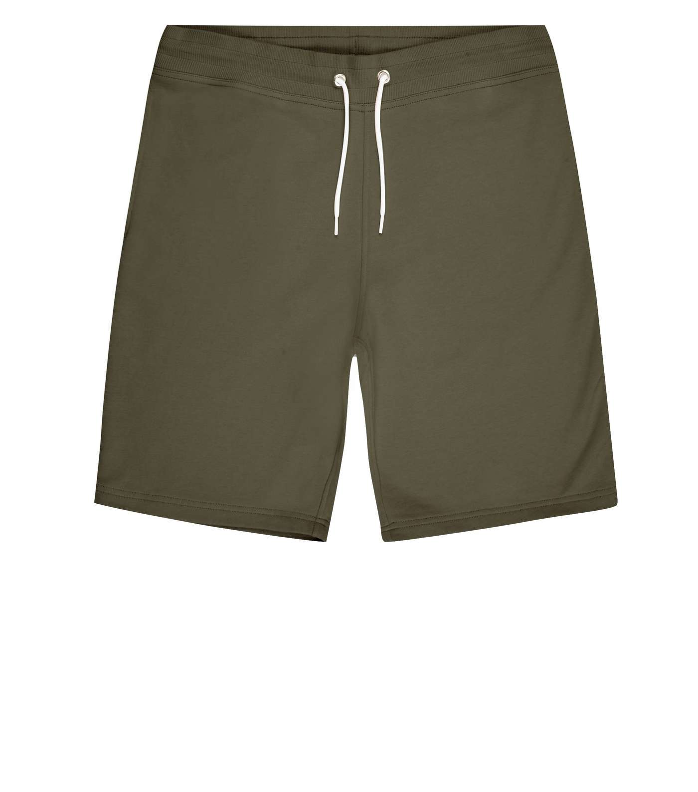 Khaki Jersey Shorts Image 4