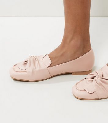 new look pink loafers