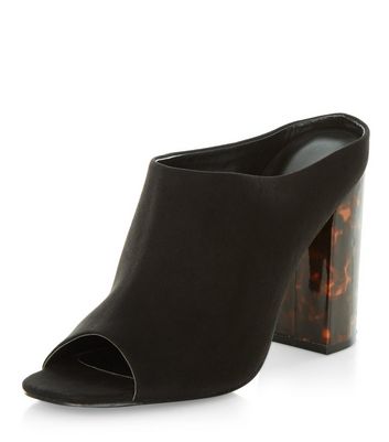 Tortoise shell sale mules