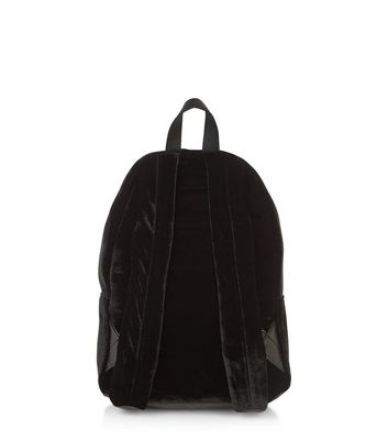 black velvet backpack