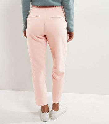 Bright Pink Tailored High Waist Wide Leg Trousers  New Look