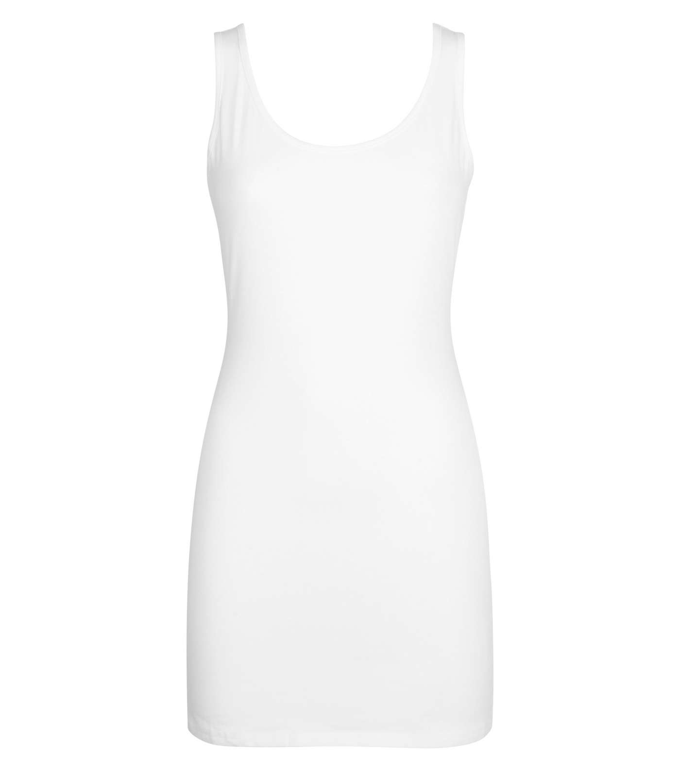 White Longline Vest  Image 4