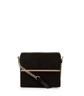 black shoulder bag new look