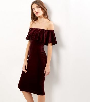 new look maroon dress