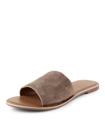 suede sliders womens