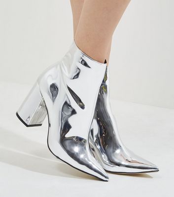 silver heeled boots