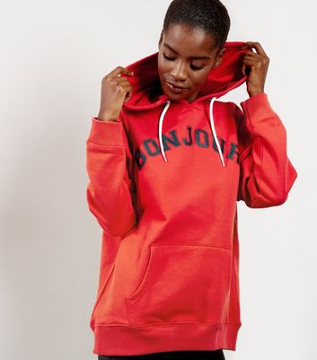 New look cheap red hoodie