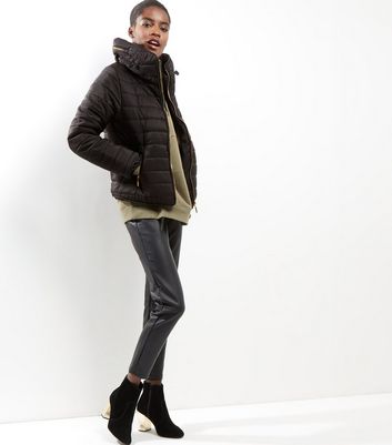 puffer coat with hood