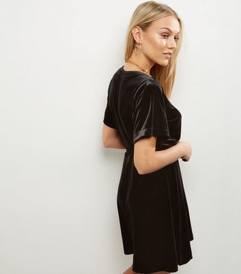 black velvet petite dress
