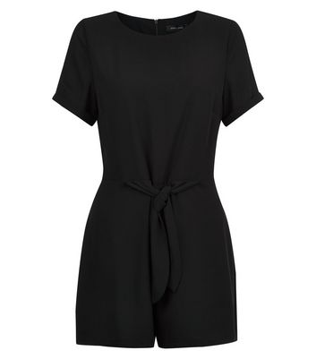 black short sleeve playsuit