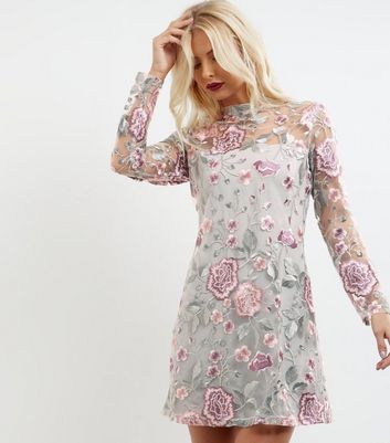 new look embroidered dress