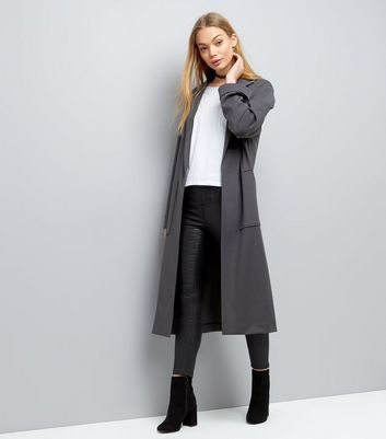 duster jacket grey